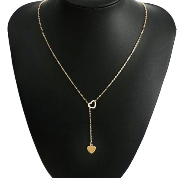 “Endless Love” Heart Lariat Minimalist Necklace - Picture 5 of 9